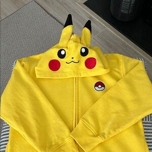 Kids Yellow Pikachu Hoodie